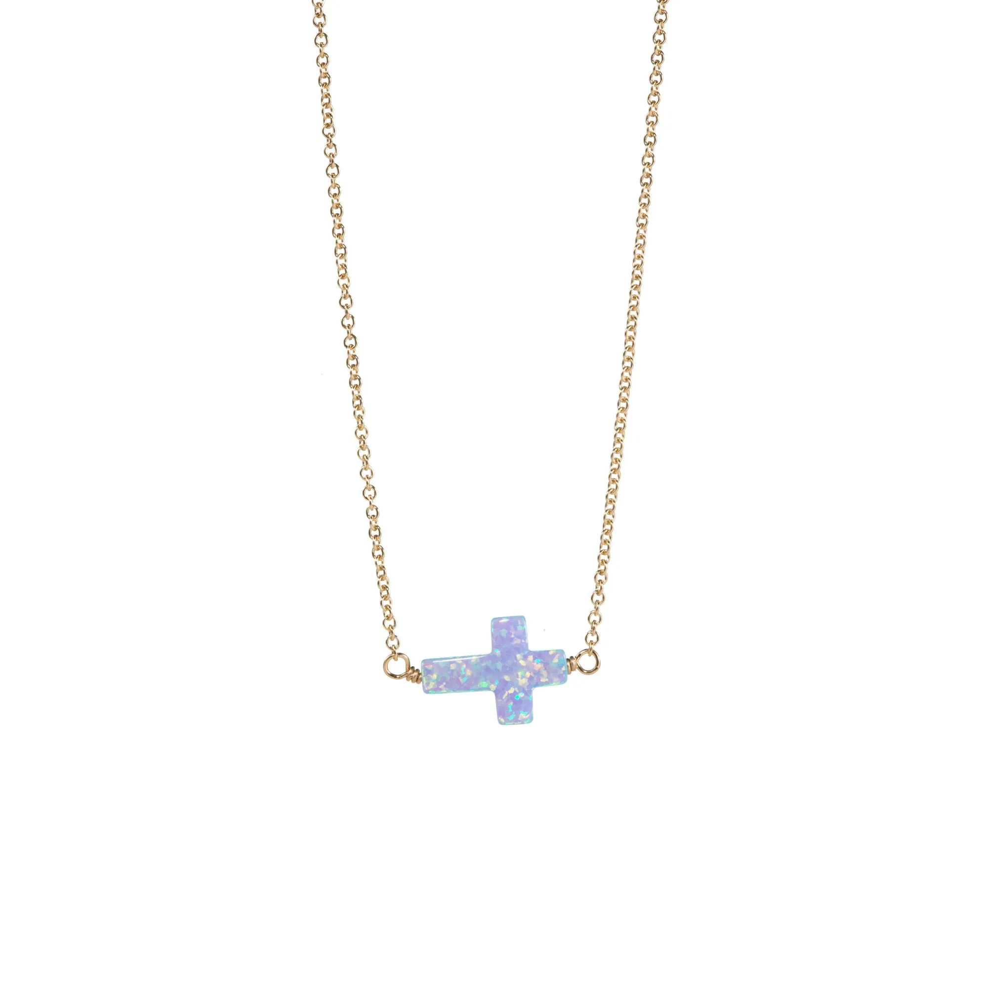 bara boheme | Large "CROSS" Opal Choker