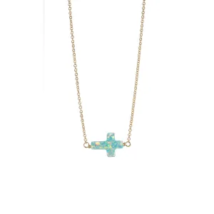 bara boheme | Large "CROSS" Opal Choker