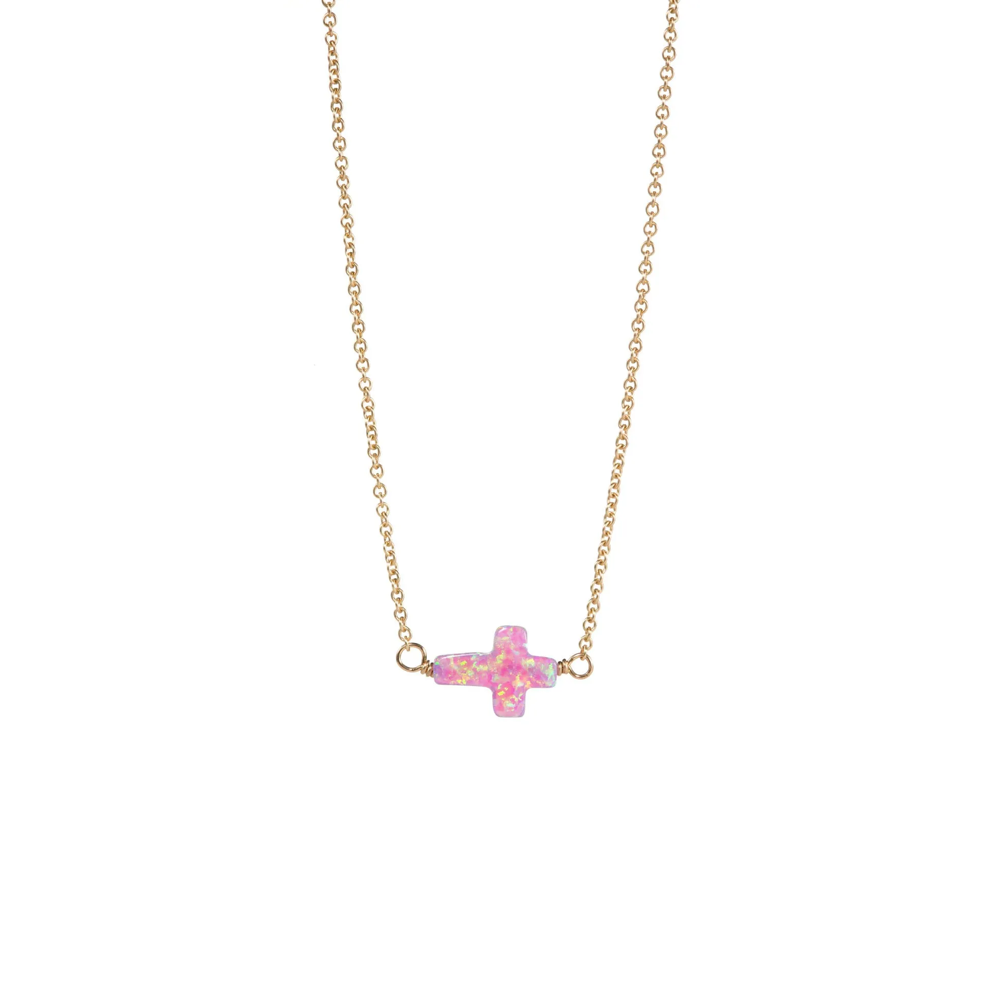 bara boheme | Small "CROSS" Opal Choker