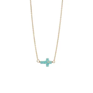 bara boheme | Small "CROSS" Opal Choker