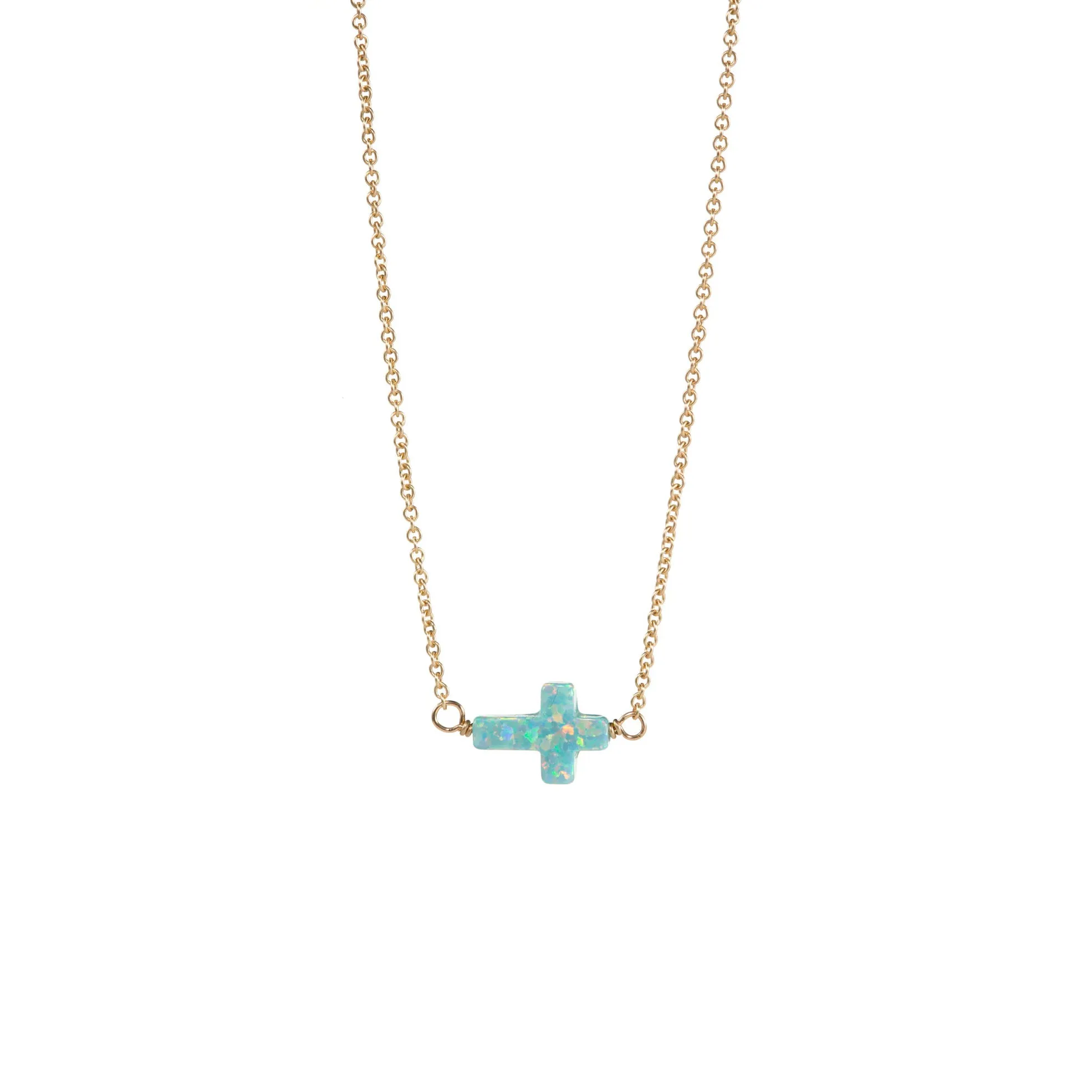 bara boheme | Small "CROSS" Opal Choker