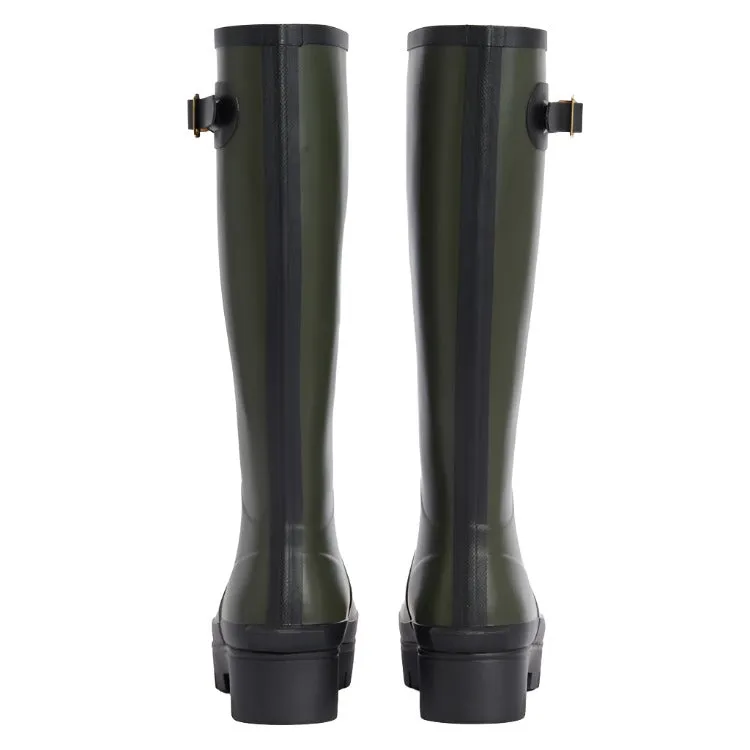 Barbour Ladies Snowdon Tall Welly - Olive/Black