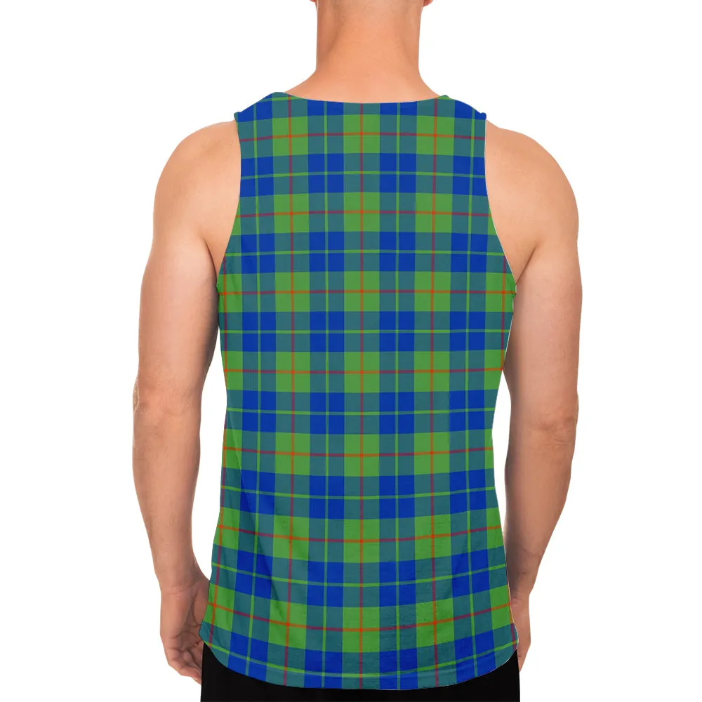 Barclay Hunting Ancient Tartan Mens Tank Top with Family Crest