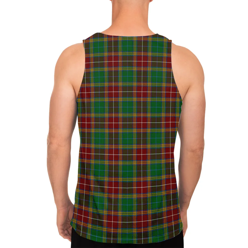 Baxter Tartan Mens Tank Top with Family Crest