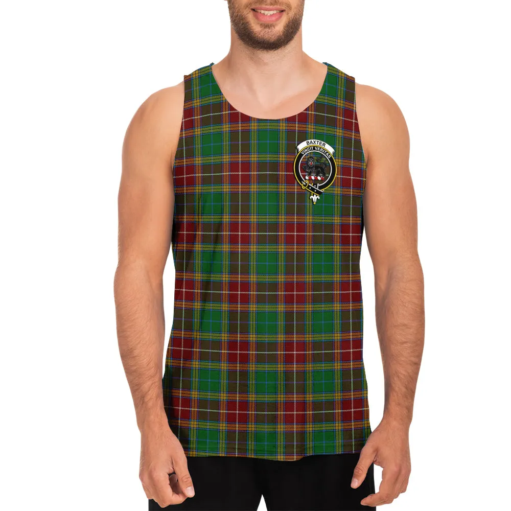 Baxter Tartan Mens Tank Top with Family Crest