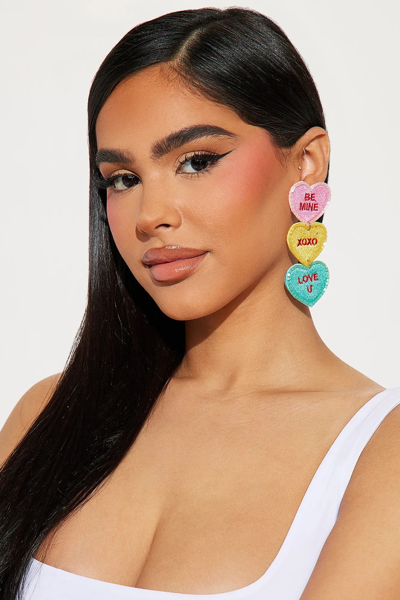 Be My Valentine Earrings - Multi Color