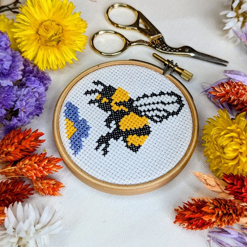 Bee Cross Stitch Kit