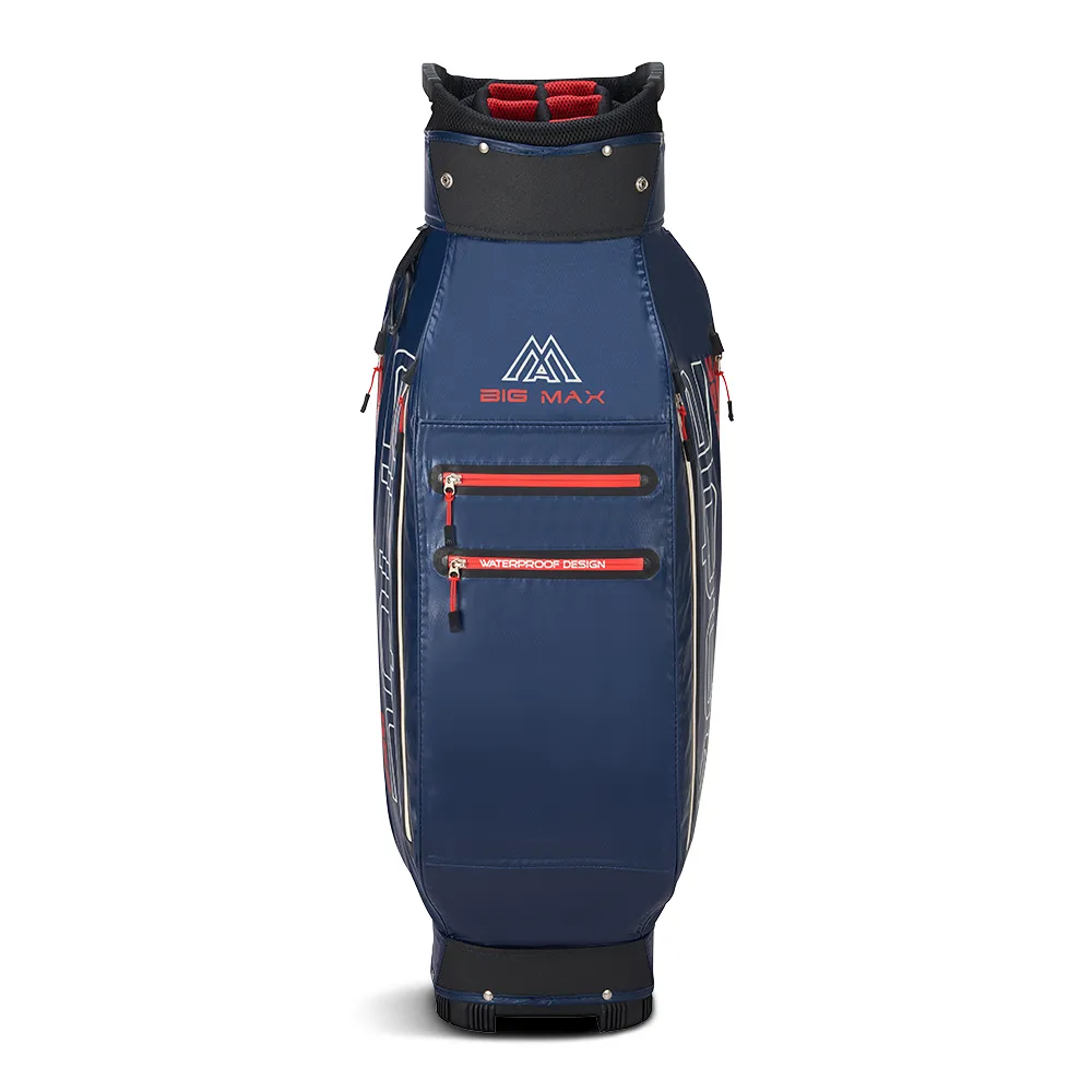 Big Max Aqua Sport 360 Waterproof Cart Bag - Off White/Navy/Red