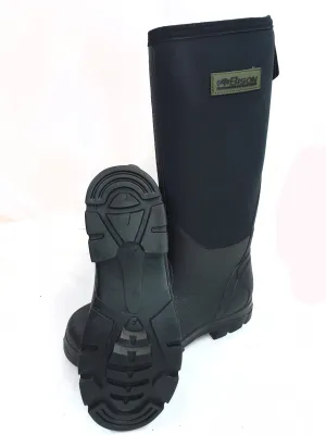 BISON NEOPRENE WELLINGTON MUCK BOOT BLACK