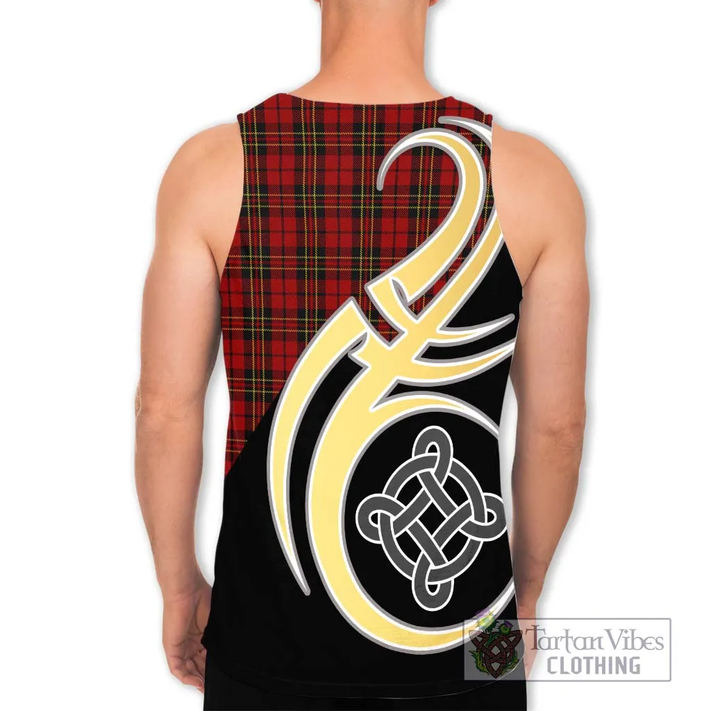 Brodie Tartan Men's Tank Top with Family Crest and Celtic Symbol Style