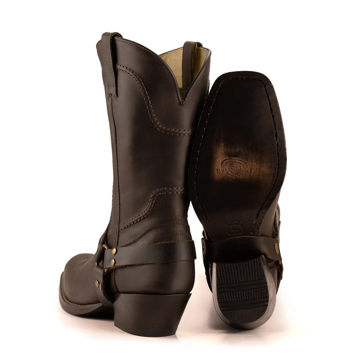 Brunello's The Rider Boot in Espresso