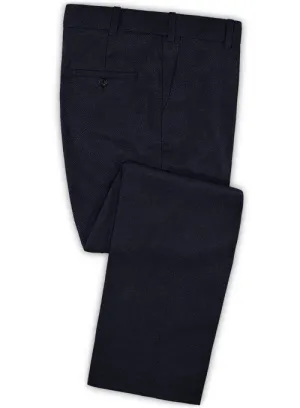 Caccioppoli Dapper Dandy Arber Navy Blue Wool Pants