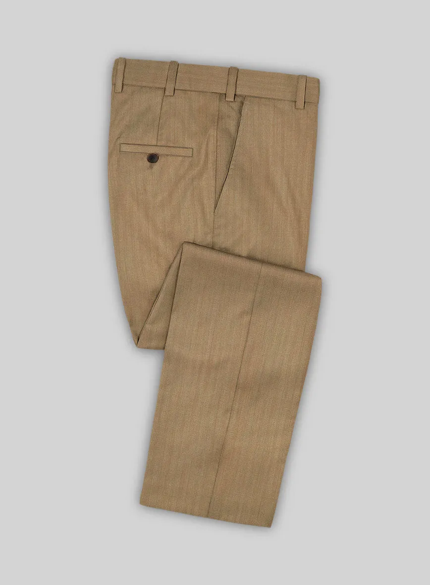 Caccioppoli Sun Dream Itodo Herringbone Wool Silk Pants