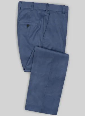 Caccioppoli Sun Dream Prito Blue Wool Silk Pants