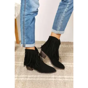 Charming Fringe Cowboy Ankle Boots for Timeless Luxury Fashion for Women