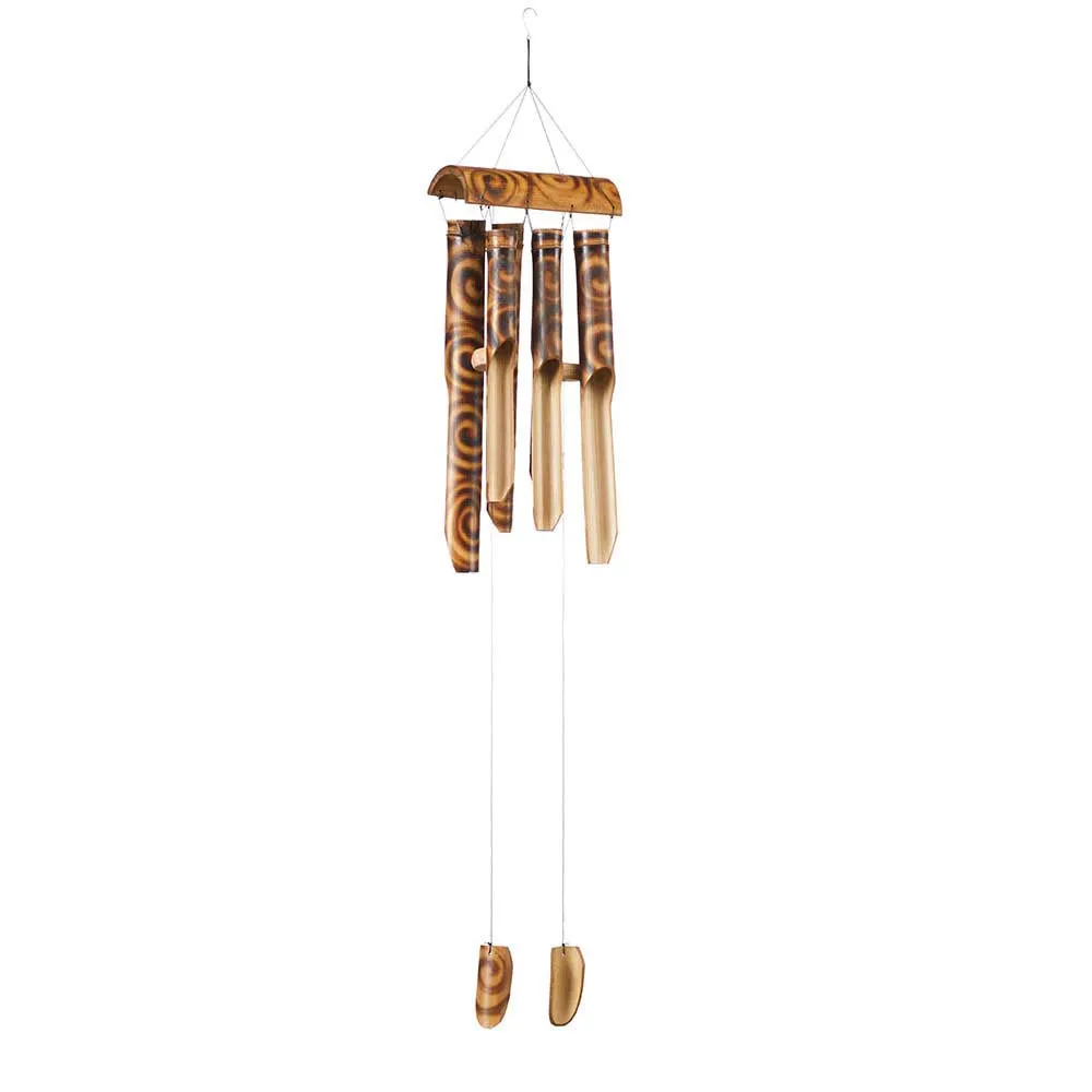 Charred Pattern Bamboo Wind Chime