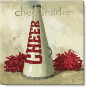 Cheer Megaphone Canvas Art