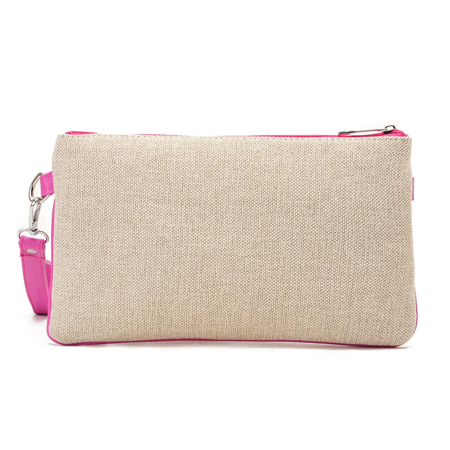 clutch and cross bag - pink