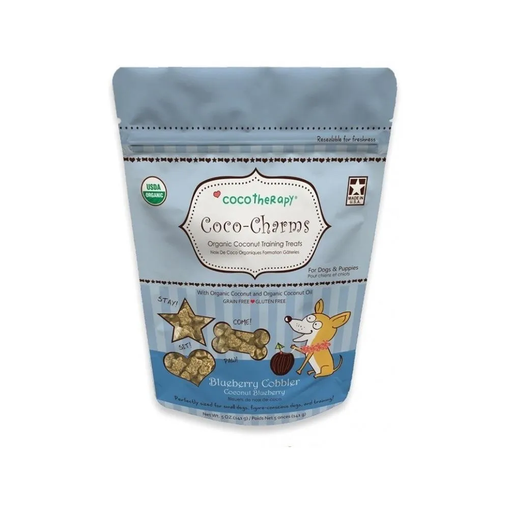 Coco-Charms Organic Training Dog Treats - Blueberry Cobbler