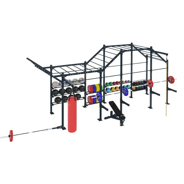 COMPETITION SERIES 4 CELL FREE STANDING WIDE MULTI FUNCTION RIG WITH STORAGE CSFS-4CMFRW-ST