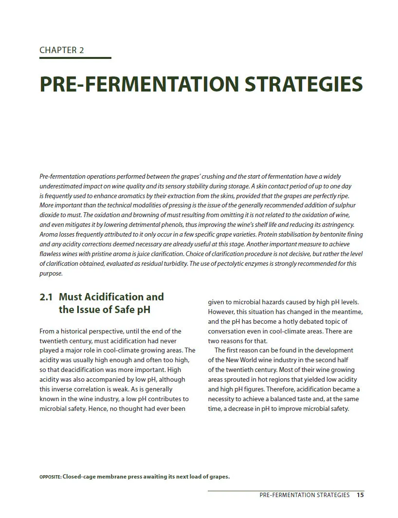 Cool-Climate White Wine Oenology