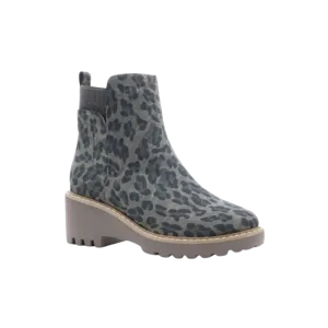 Corky's Women's Basic Grey Leopard Bootie