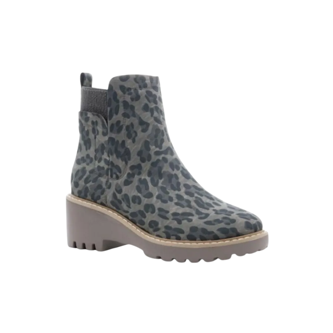 Corky's Women's Basic Grey Leopard Bootie