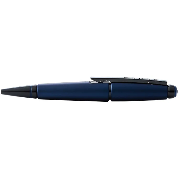 Cross Edge Matte Blue w/PVD Rollerball Pen