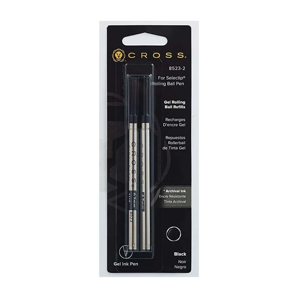 Cross Gel Rollerball Refill - Black (2 per Pack)