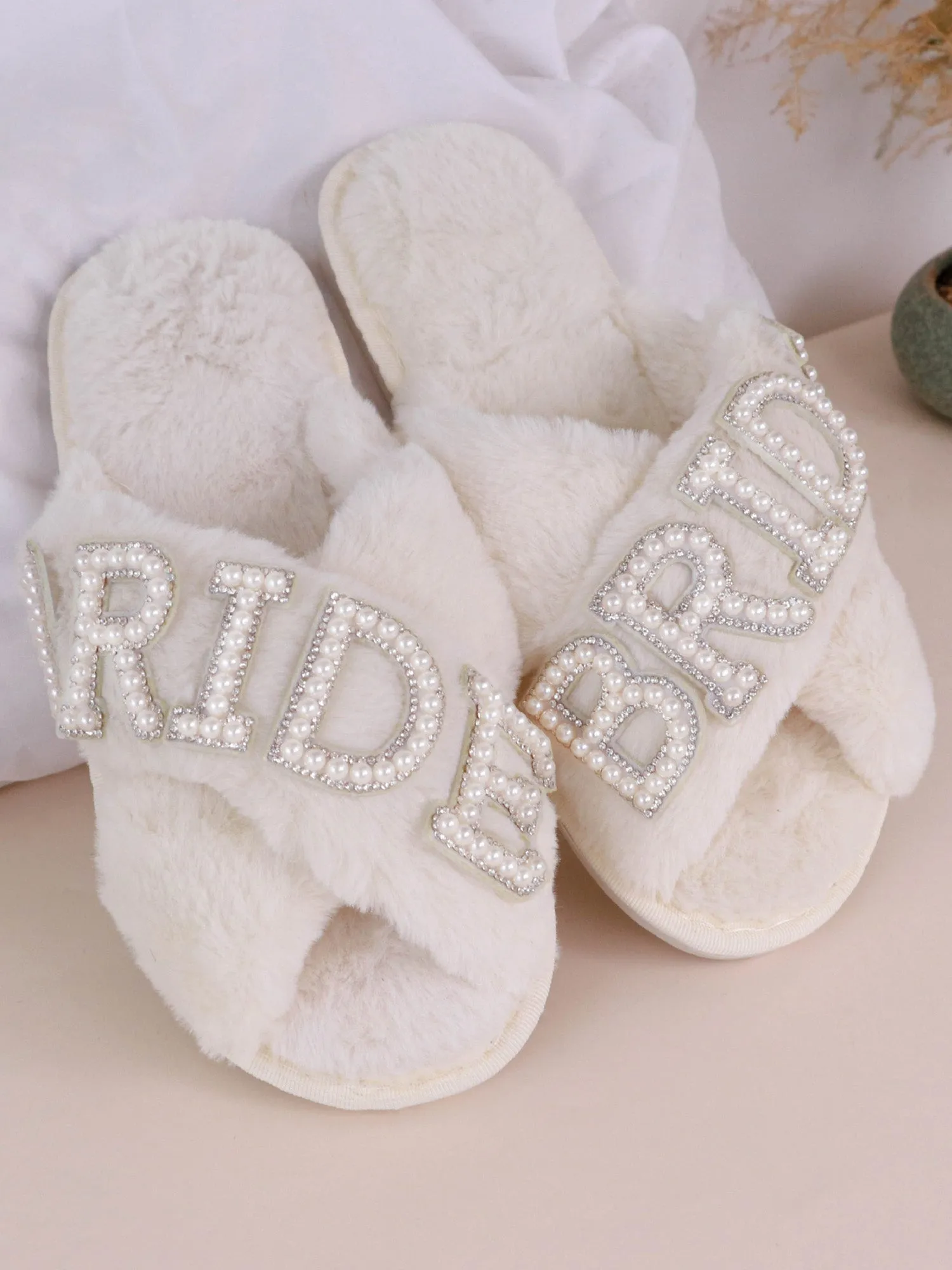 Cross Plush Bachelorette Party Slippers