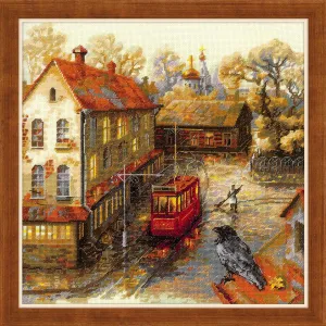 Cross Stitch Kit Warm Autumn  30 X 30 cm