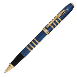 Cross Townsend Special-Edition 175th Anniversary Collection Translucent Blue Lacquer Rollerball Pen