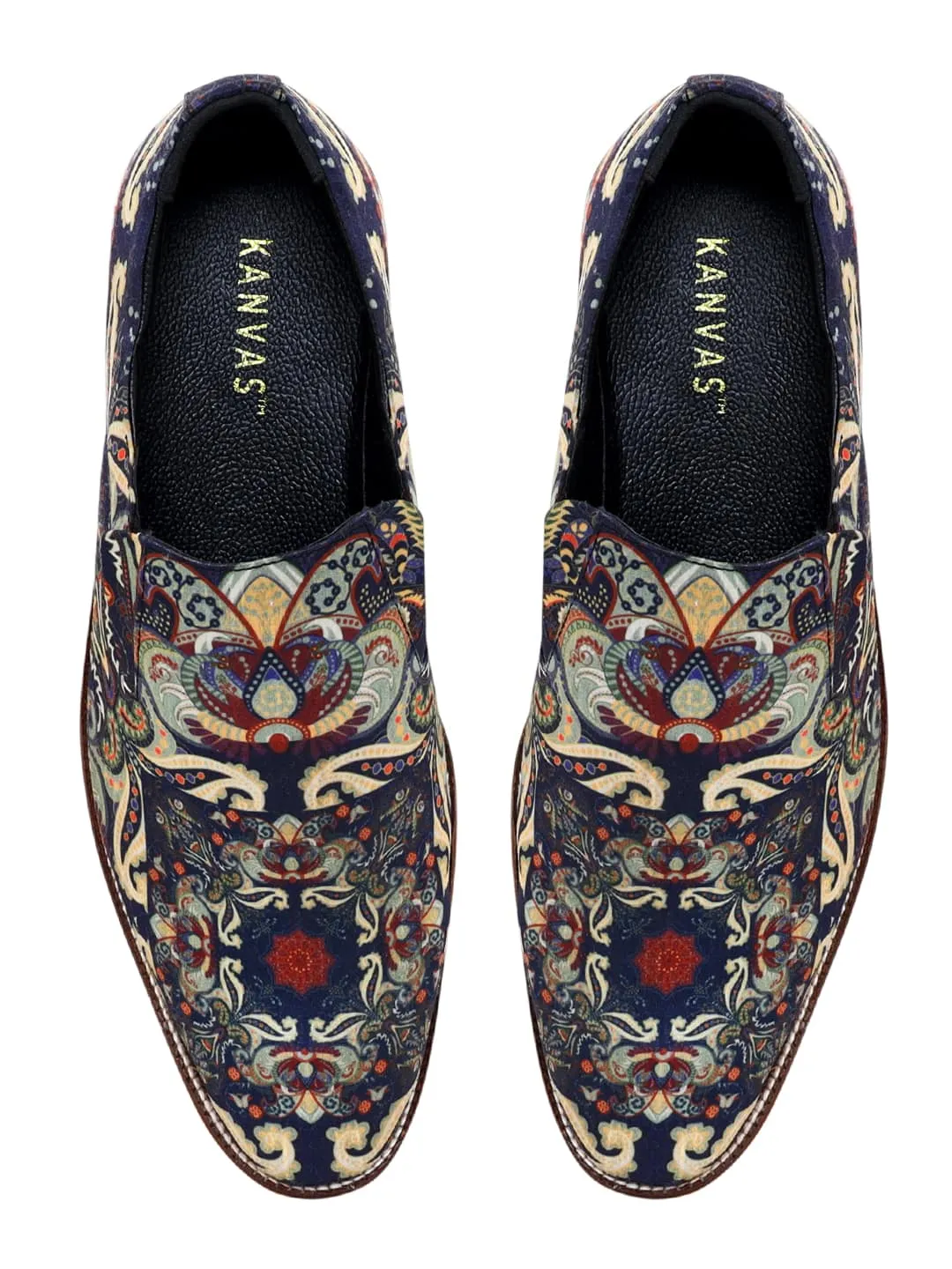 Deep Blue Art Print Loafers