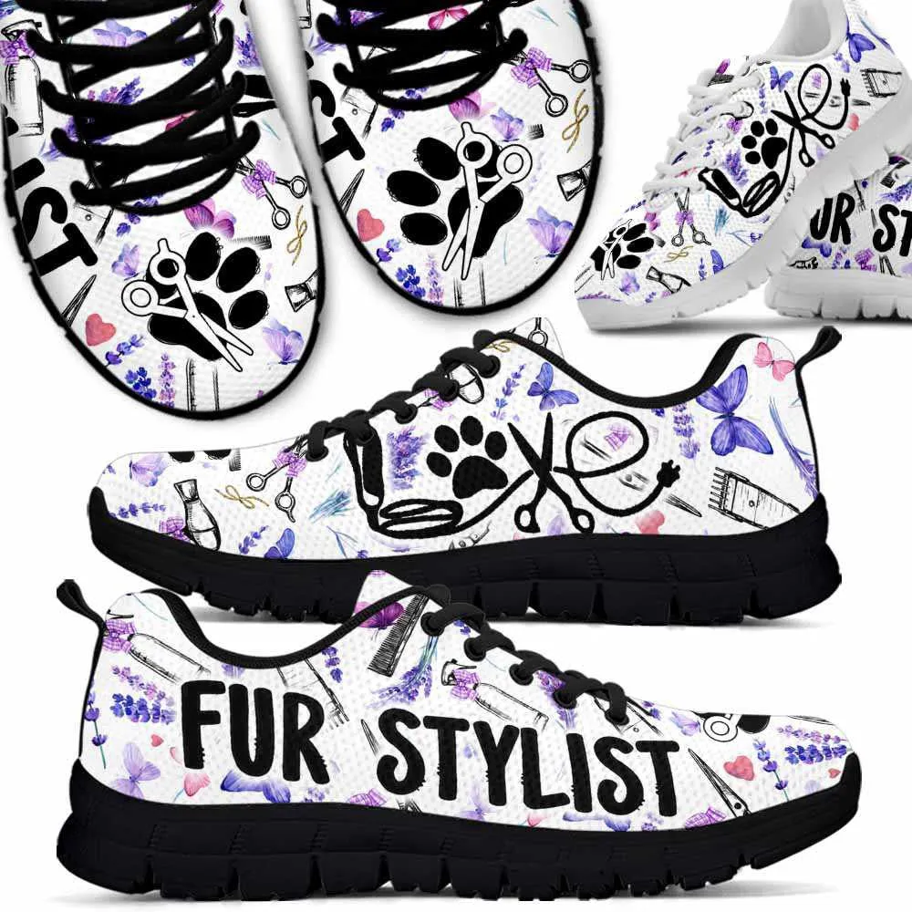 Dog Groomer Sneaker, Dog Groomer Fur Stylist Lavender Tools Sneakers Shoes, Best Running Shoes, Unique Gifts For Dog Lovers