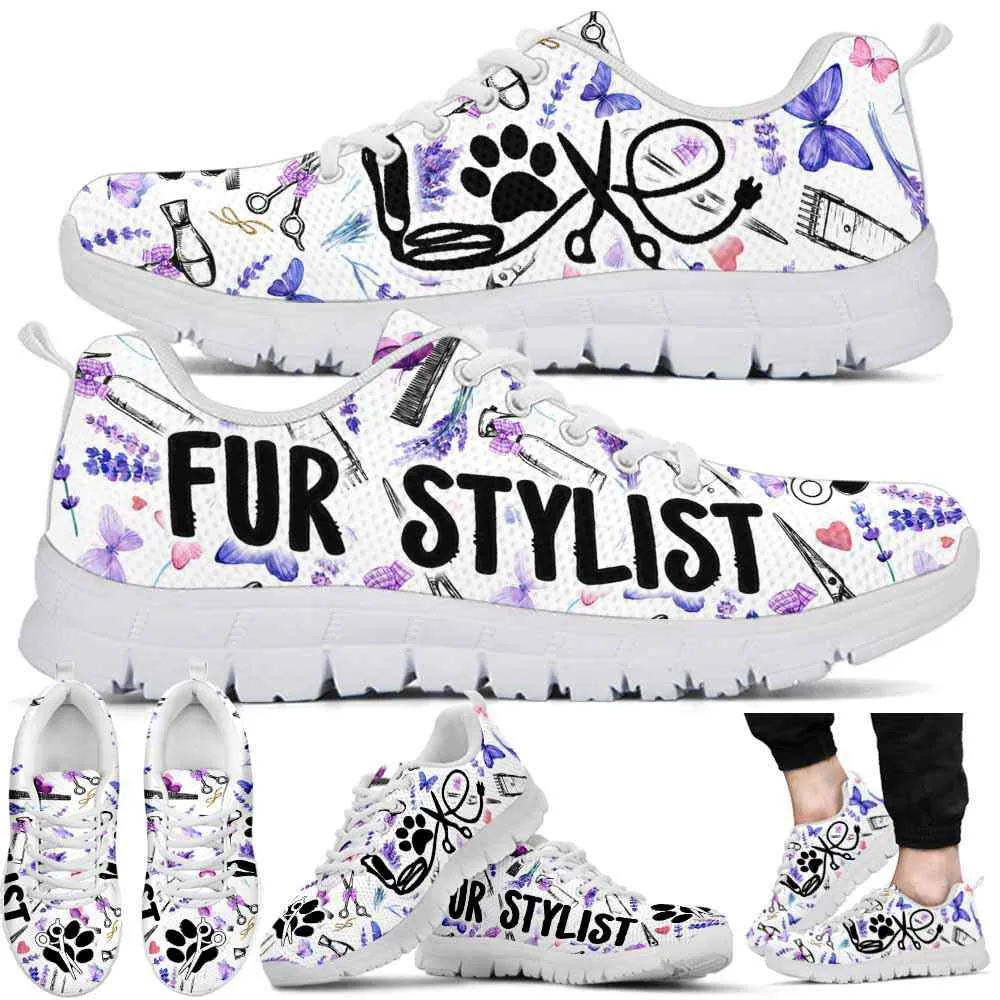 Dog Groomer Sneaker, Dog Groomer Fur Stylist Lavender Tools Sneakers Shoes, Best Running Shoes, Unique Gifts For Dog Lovers