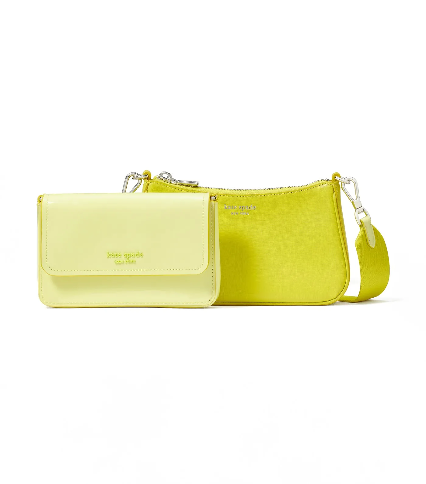 Double Up Patent Leather Crossbody Wasabi Multi