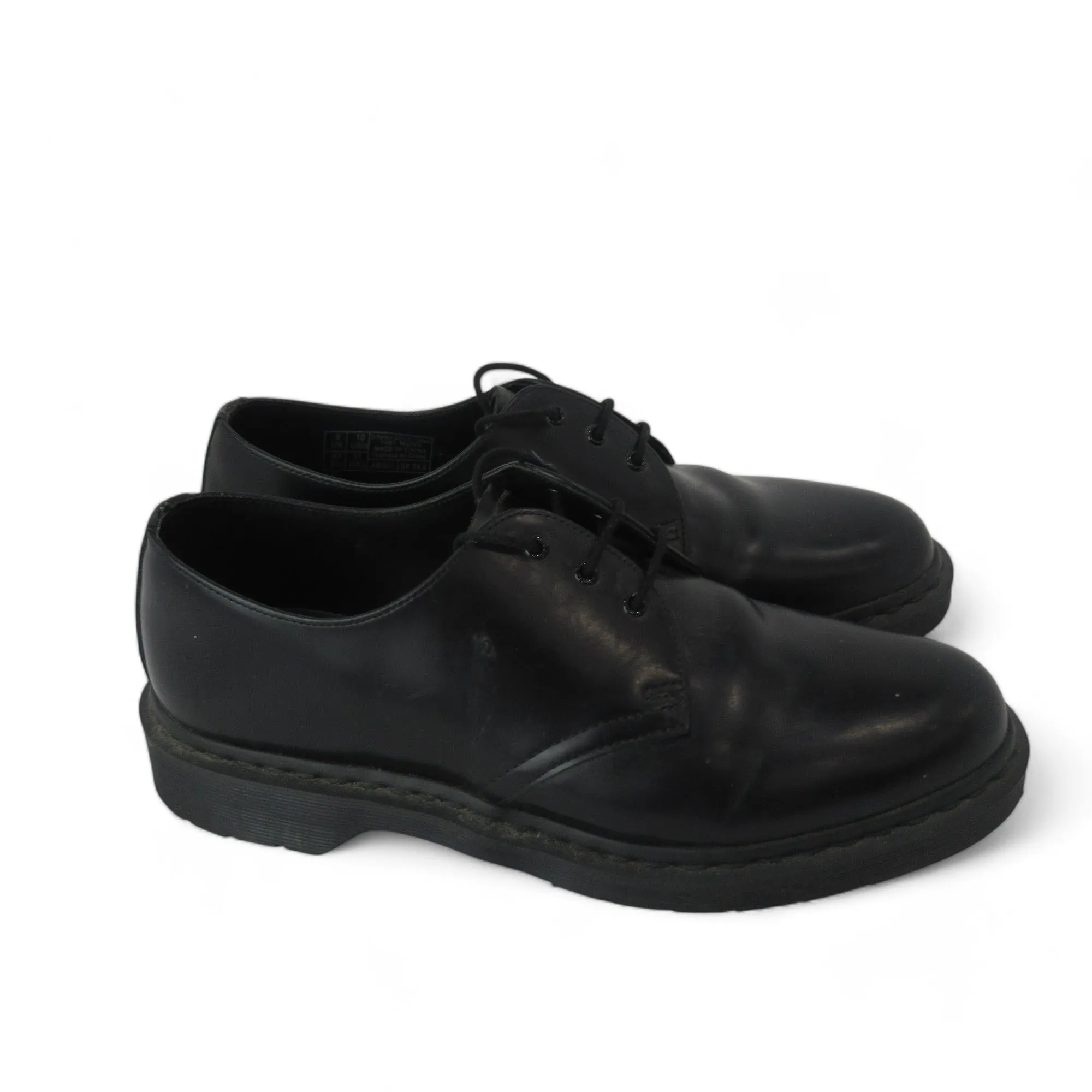 Dr Martens UK 9 Black Leather Shoes Menswear | Preloved