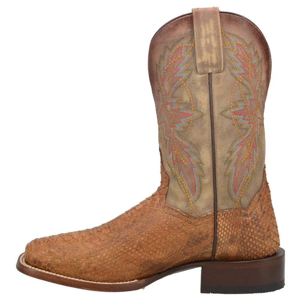 Dry Gulch Python Square Toe Cowboy Boots