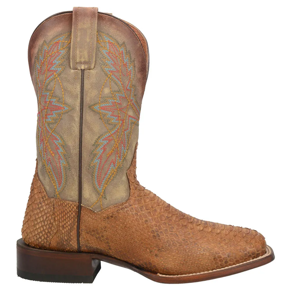 Dry Gulch Python Square Toe Cowboy Boots