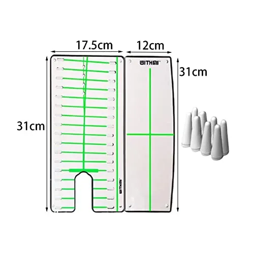 Enakshi Golf Putting Mirror Expansion Alignment Training Aid for Home Beginner Plate Mirror Nail |Sporting Goods | Golf | Golf Training Aids | Putting Greens & Aids