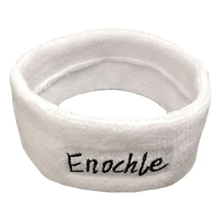 Enochle Sports Sweat-Absorbent Headband Combed Cotton Knitted Sweatband(Blue)