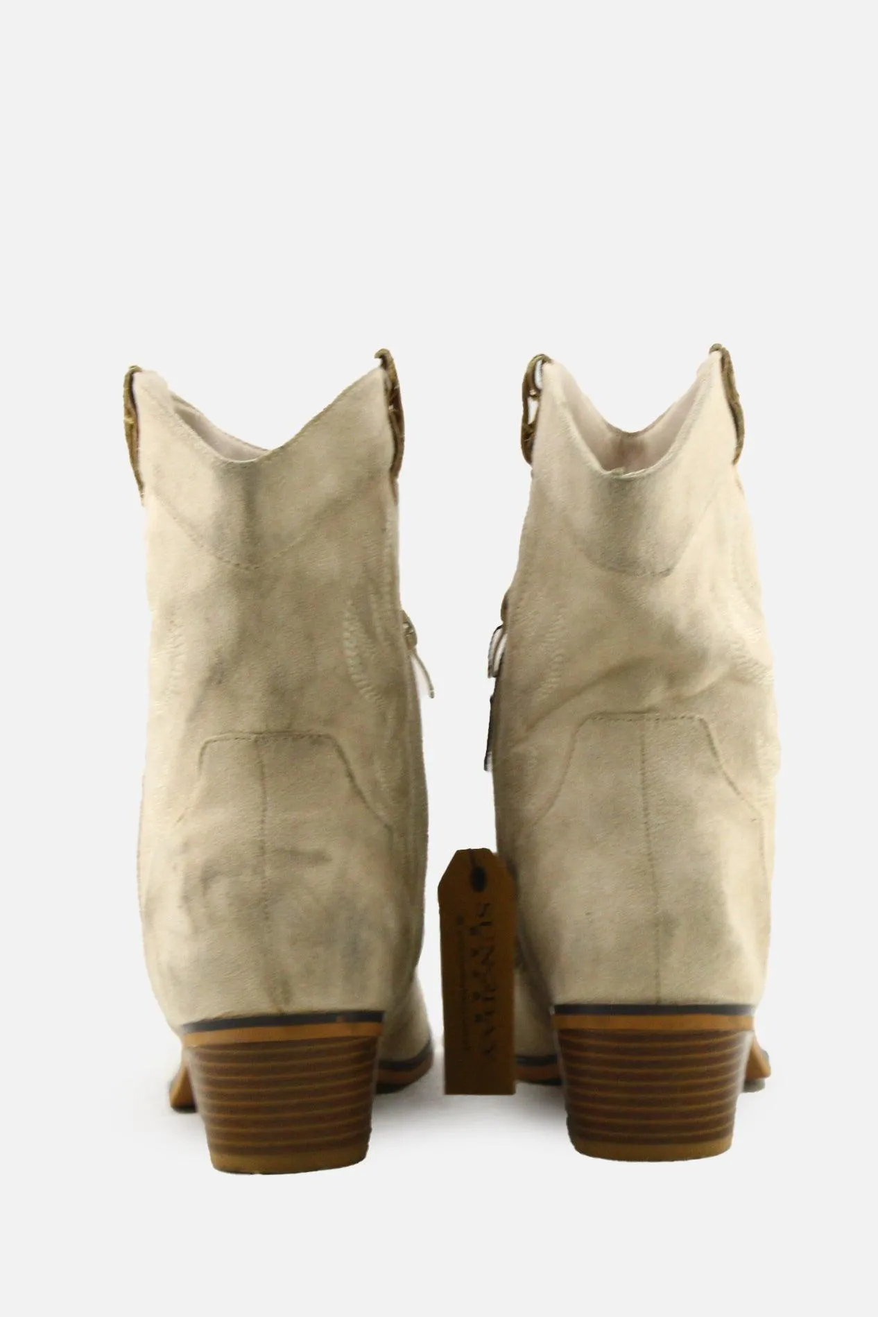 European Brand Zipper Cowboy Boots | Suede