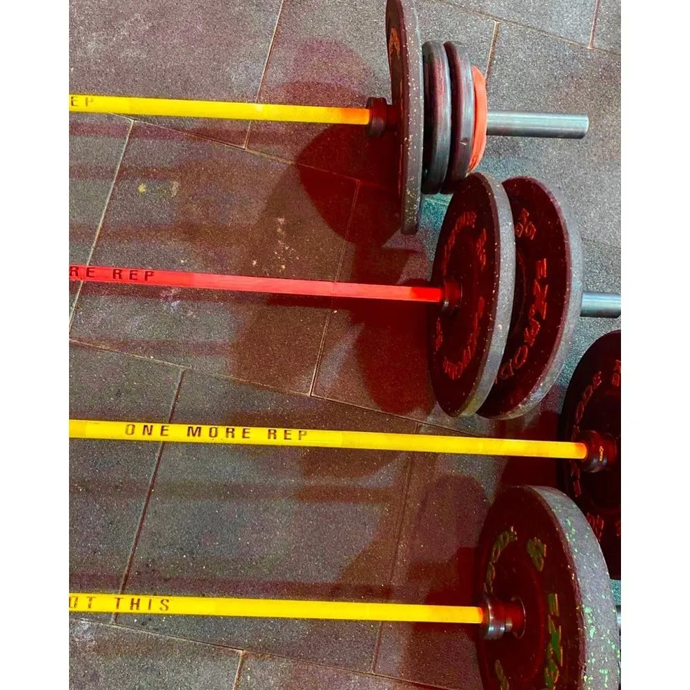 Explode Fitness Gym CrossFit 15 KG Cerakote "One More Rep" OLYMPIC Barbell [WS]