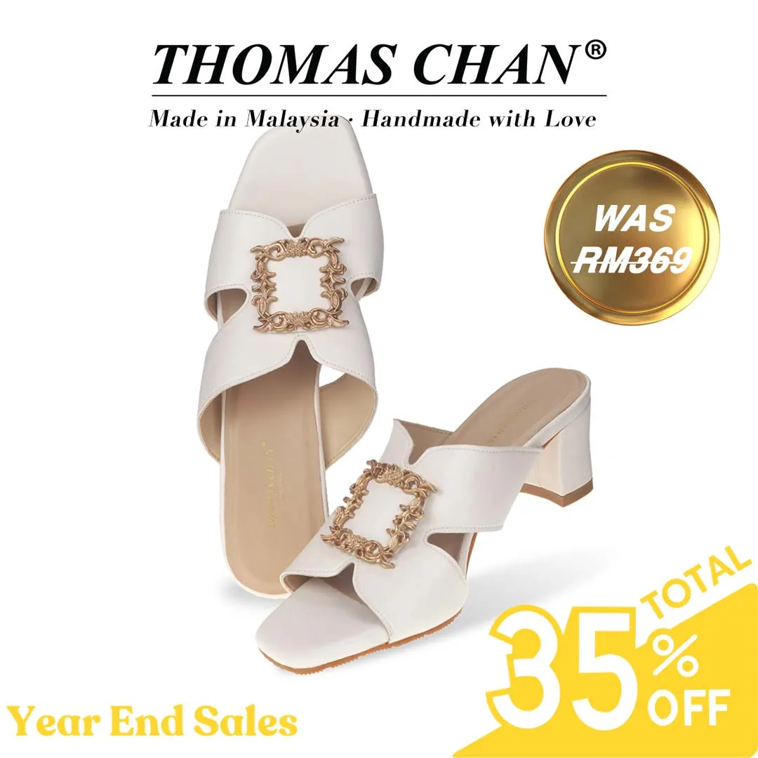 [Extra 20% off at cart] Elegant Decor Slide On Heeled Sandals