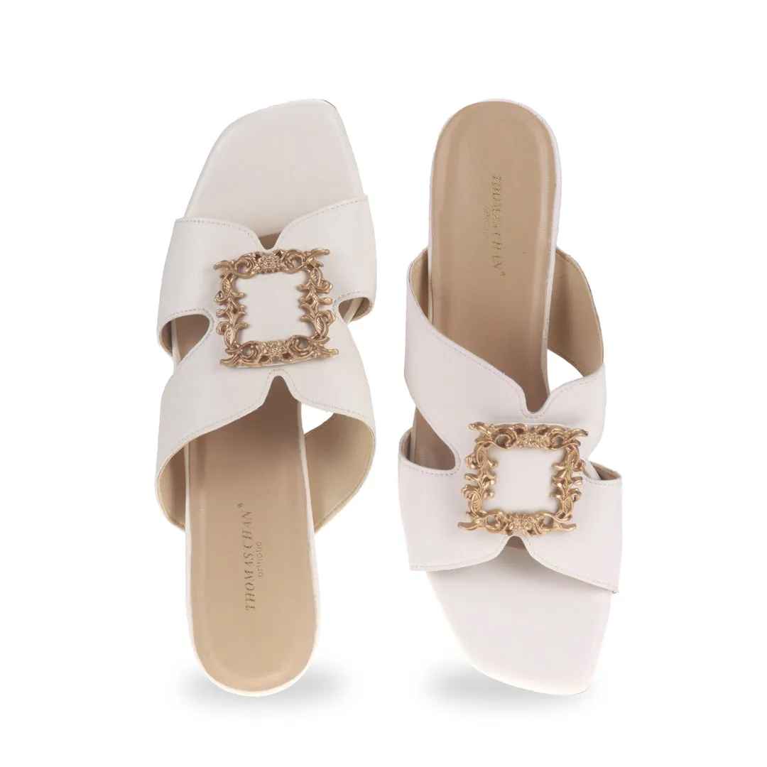 [Extra 20% off at cart] Elegant Decor Slide On Heeled Sandals