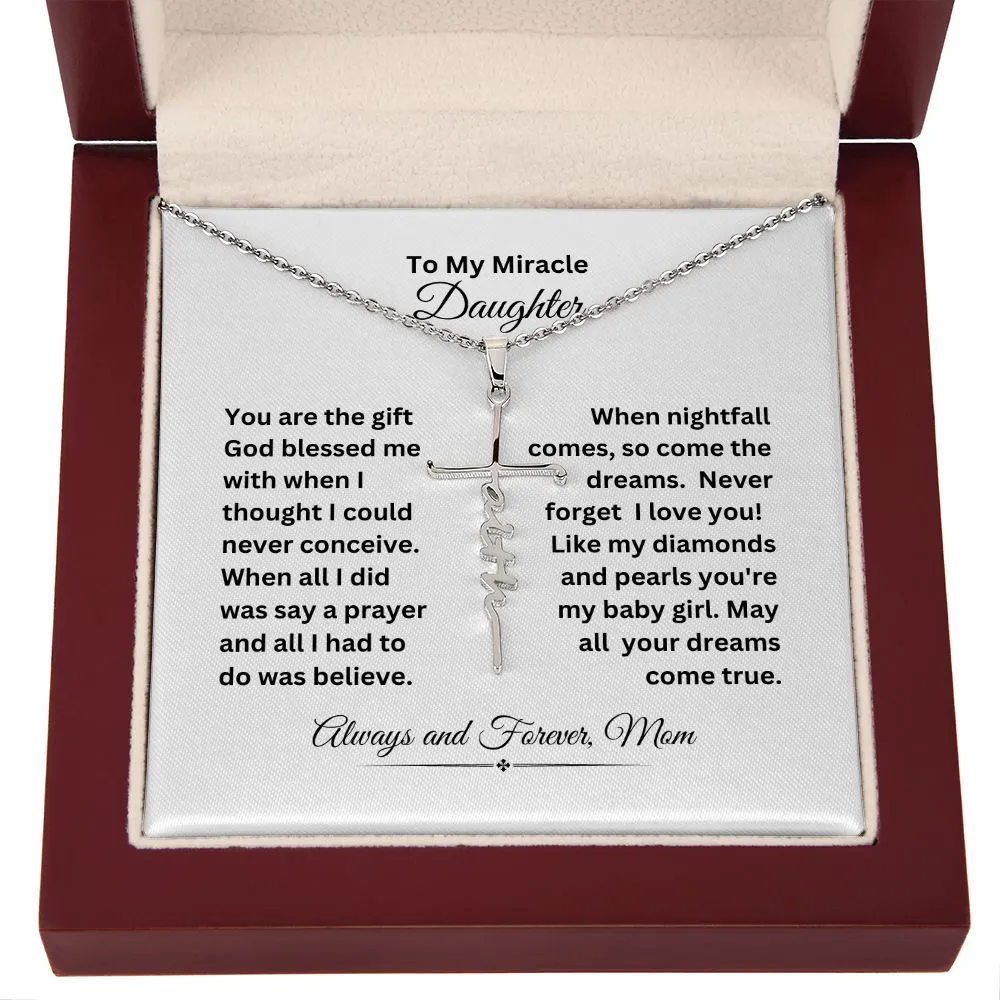 Faith Cross Necklace   MC