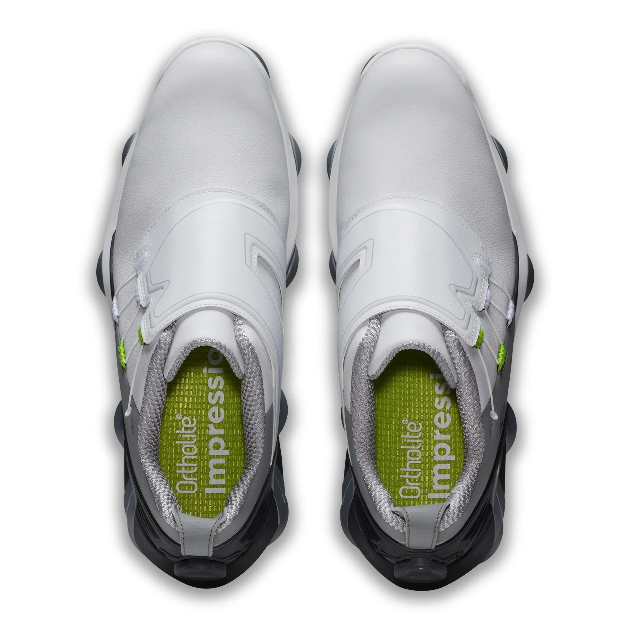 FootJoy Tour Alpha BOA Mens Golf Shoes White/Grey/Lime 55509 (Closeout)