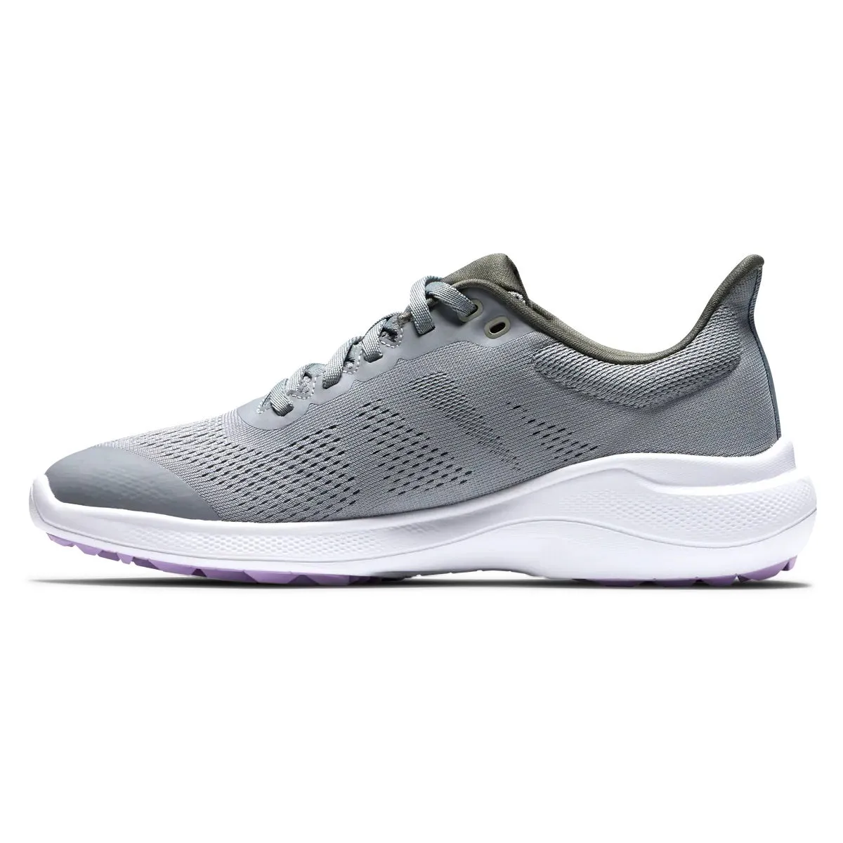 FootJoy Women's Flex Golf Shoes Grey/Purple 95766 (Previous Season Style)