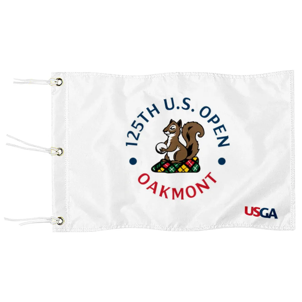 Fyon 2025 US Open Flag Oakmont golf white embroidered pin Flag Banner Grommets