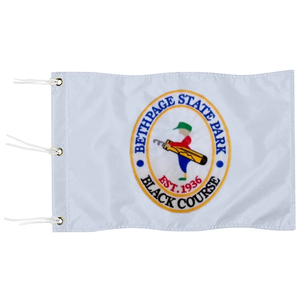 Fyon Bethpage Black Embroidered Pin Flag - US Open PGA Ryder Cup Glof Flag Banner Grommets